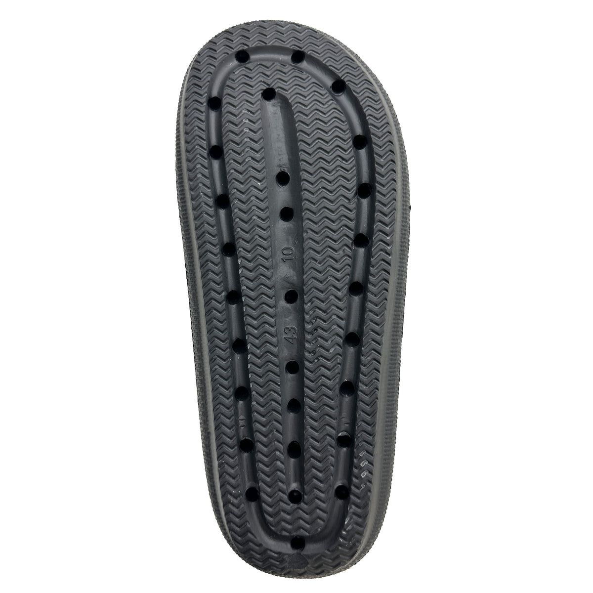 Frogg Toggs Squisheez Slip-On Slide Sandals for Men, Soft and Squishy Slides, Black, Size 7