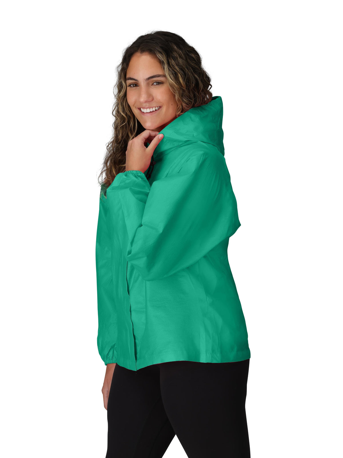 Frogg Toggs Ultra-Lite 2 Waterproof Jacket with Adjustable Hood, Hooded Rain Gear for Women, Seafoam, Large