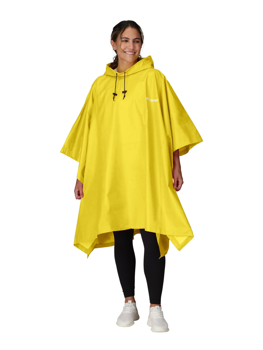 Frogg Toggs Ultra-Lite2 Rain Poncho for Adults, Packable Emergency Poncho, Yellow, One-Size