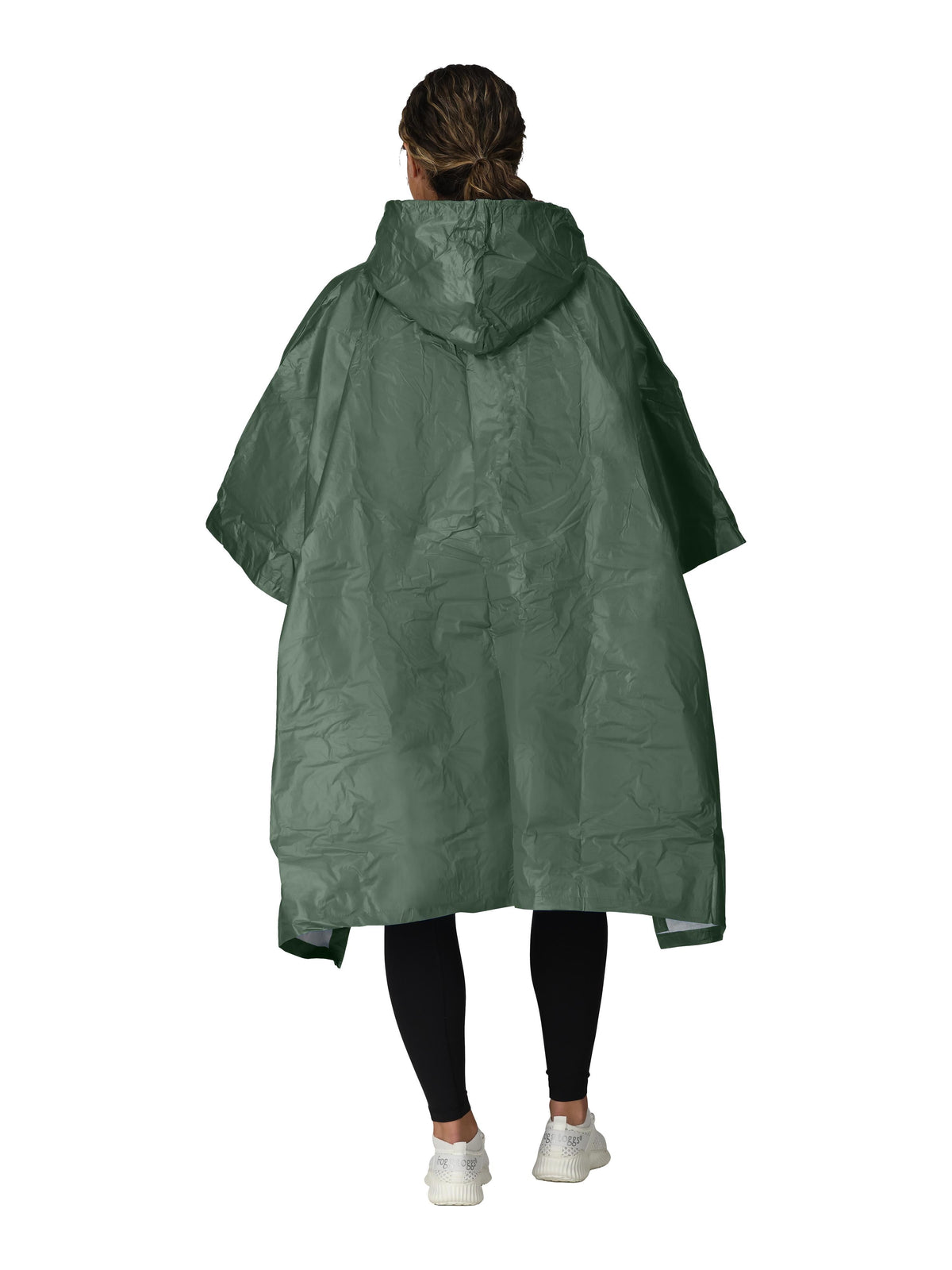 Frogg Toggs Ultra-Lite2 Rain Poncho for Adults, Packable Emergency Poncho, OD Green, One-Size