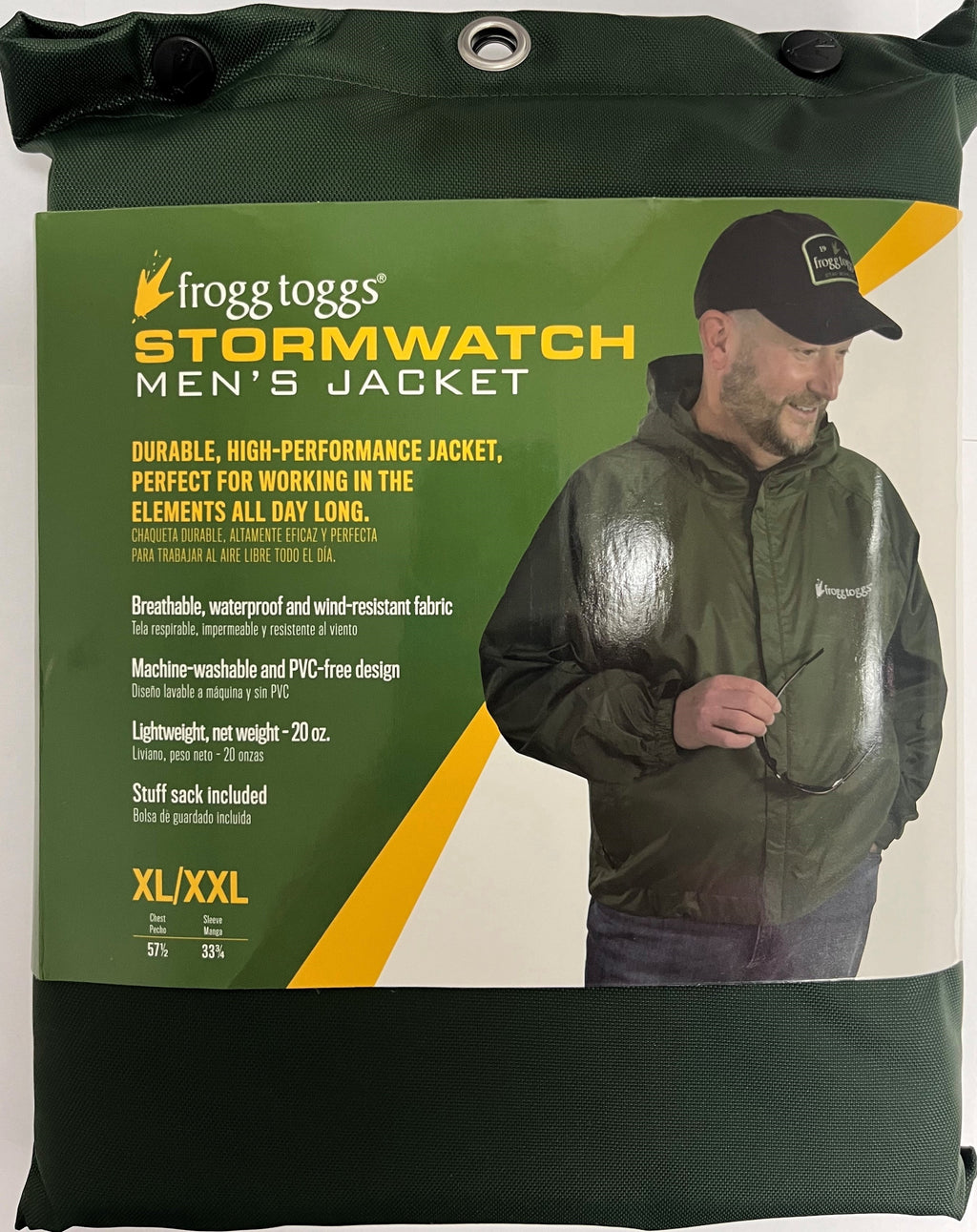 Frogg Toggs Stormwatch Rain Jacket with Raglan Sleeves (Mens)