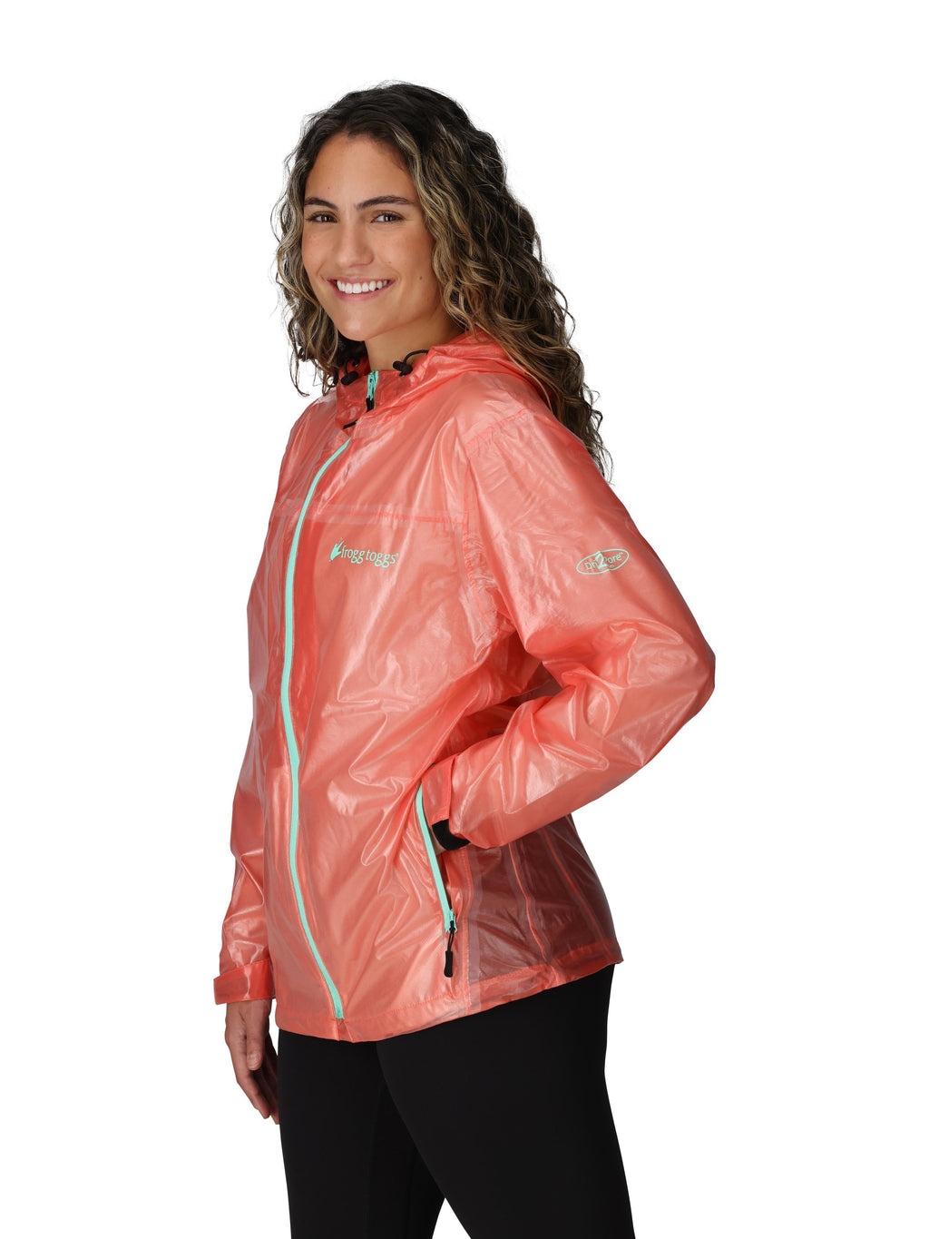 Frogg Toggs Xtreme Lite Hoodies for Women, Waterproof Jacket with Adjustable Hood, Seafoam, Large