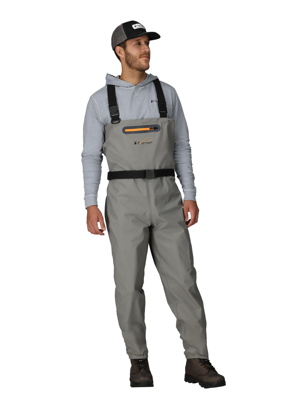 Frogg Toggs Canyon II Stockingfoot Chest Waders, Breathable Waders for Men, Slate, Large
