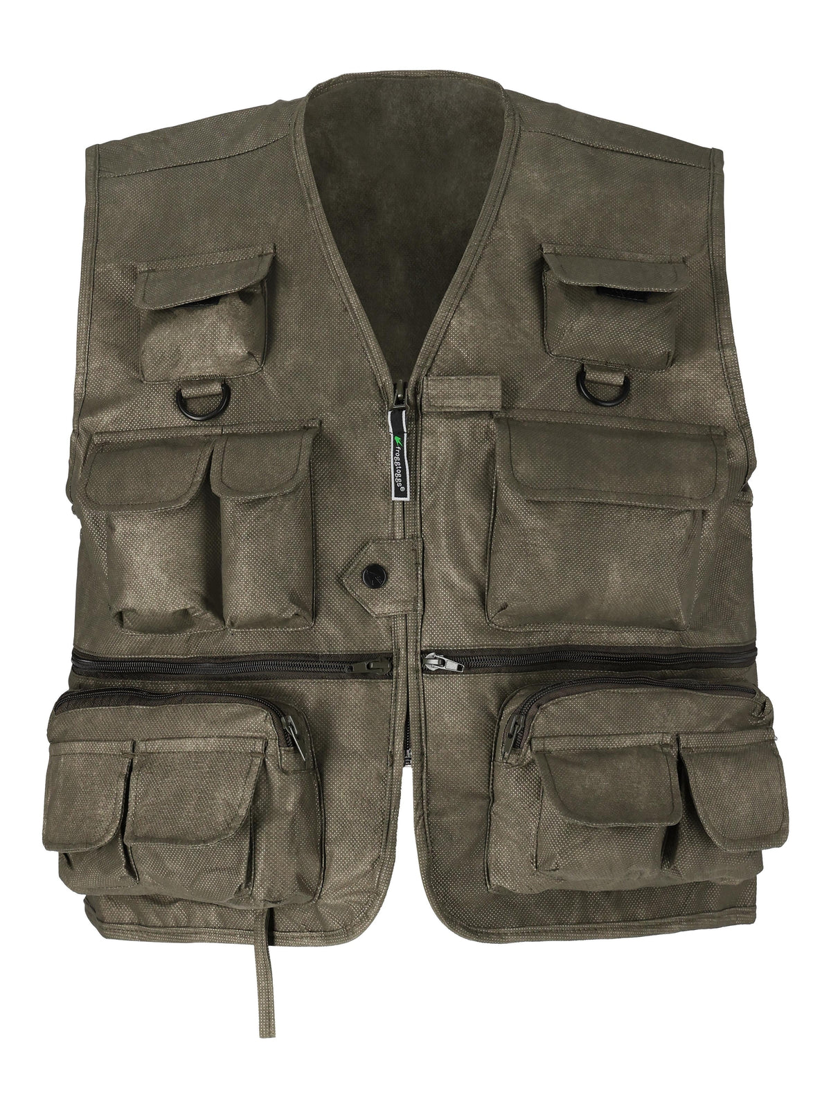 Frogg Toggs Cascade Classic50 Fly Fishing Gear Vest, Breathable Vest for Men, Stone, Size L