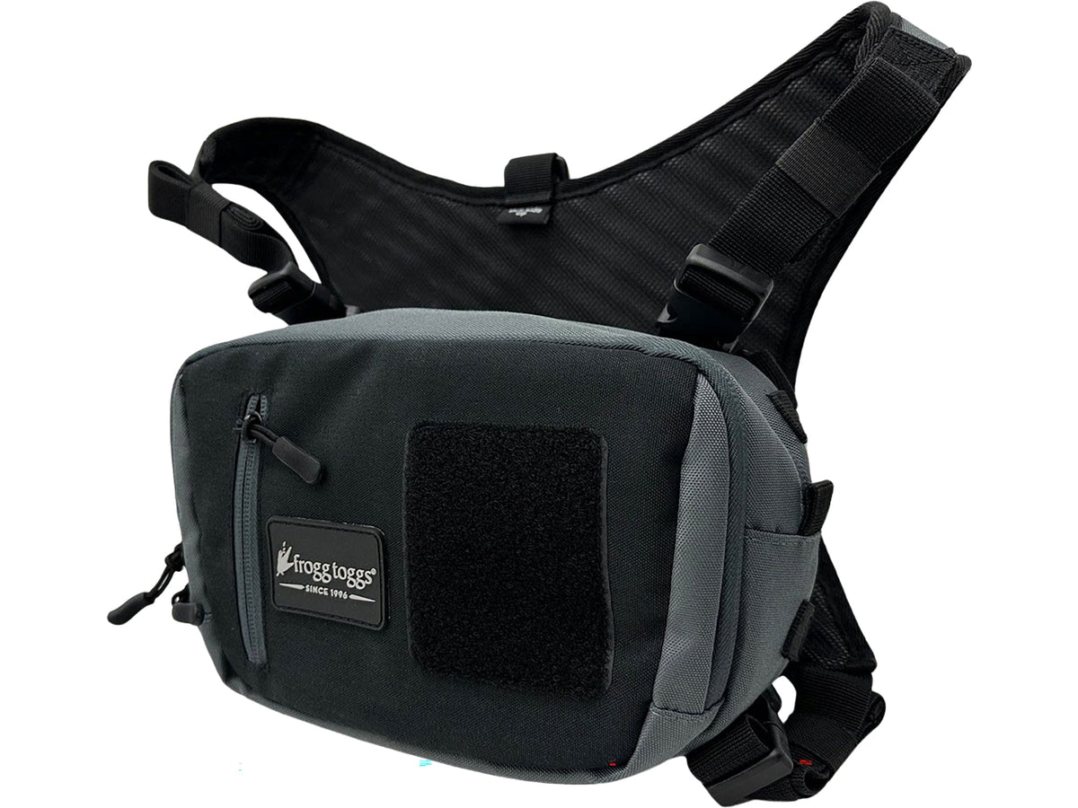 Frogg Toggs Catchall Chest Tackle Pack Fishing Bag with EVA Cooling System, Solid Elements
