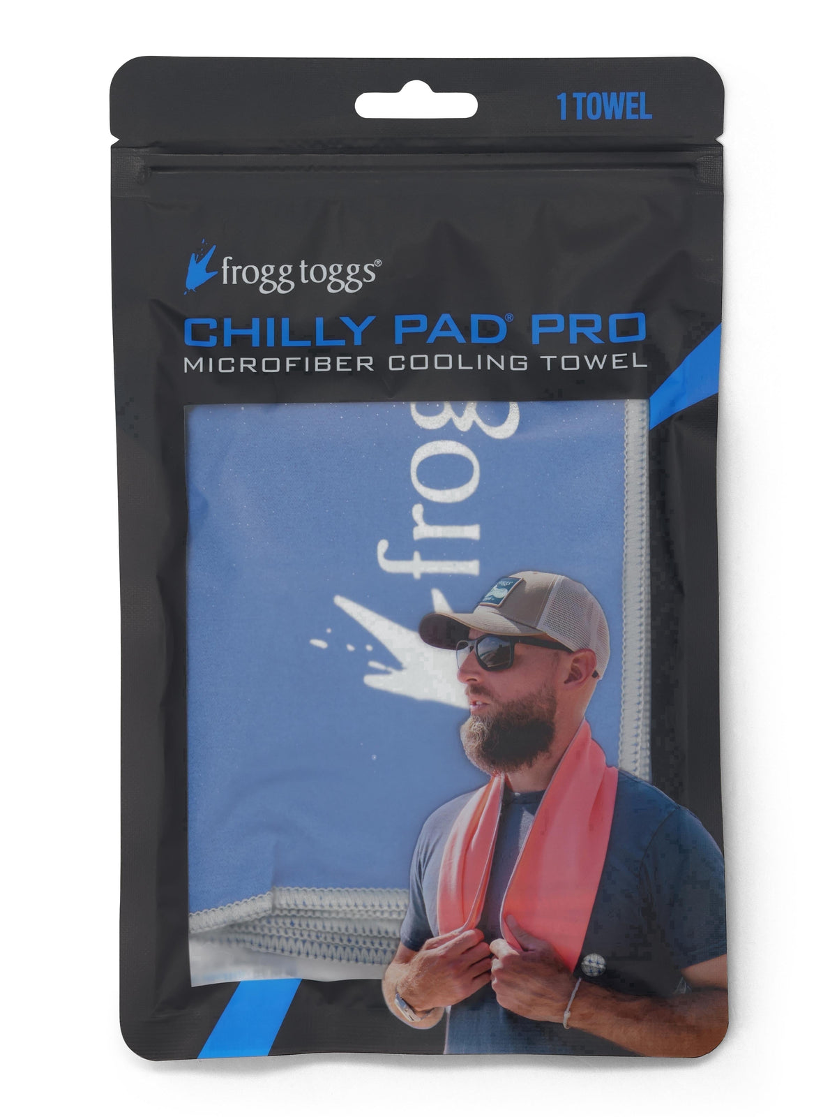 Frogg Toggs Chilly Pad PRO Microfiber Towels, Cooling Comfort Face Towels, Pink, 33" x 10.5"