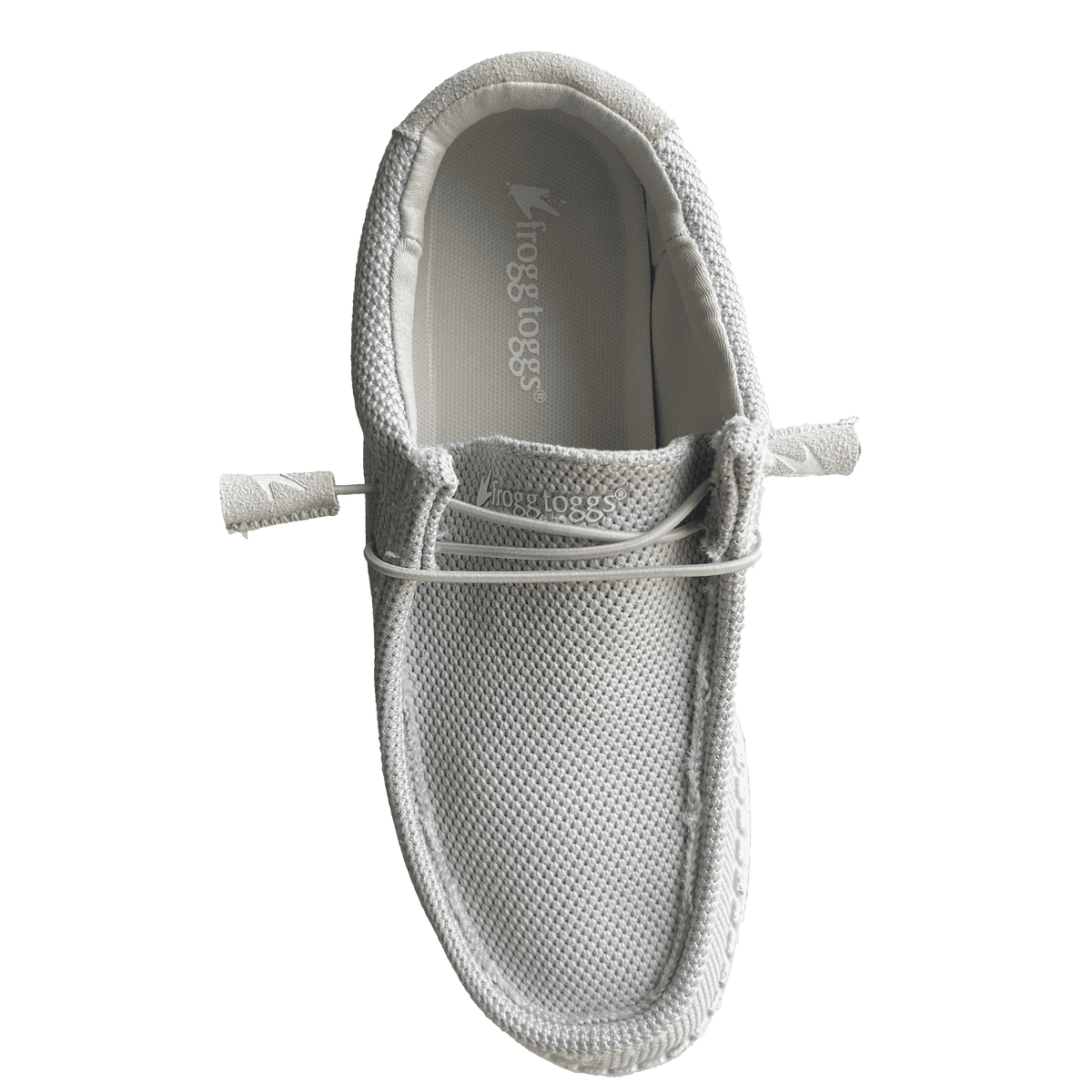 Frogg Toggs Men's Java 2.0 Non-Waterproof Boat Shoes for Men, Elastic Lace Slip-On Shoes, Gray, Size 9