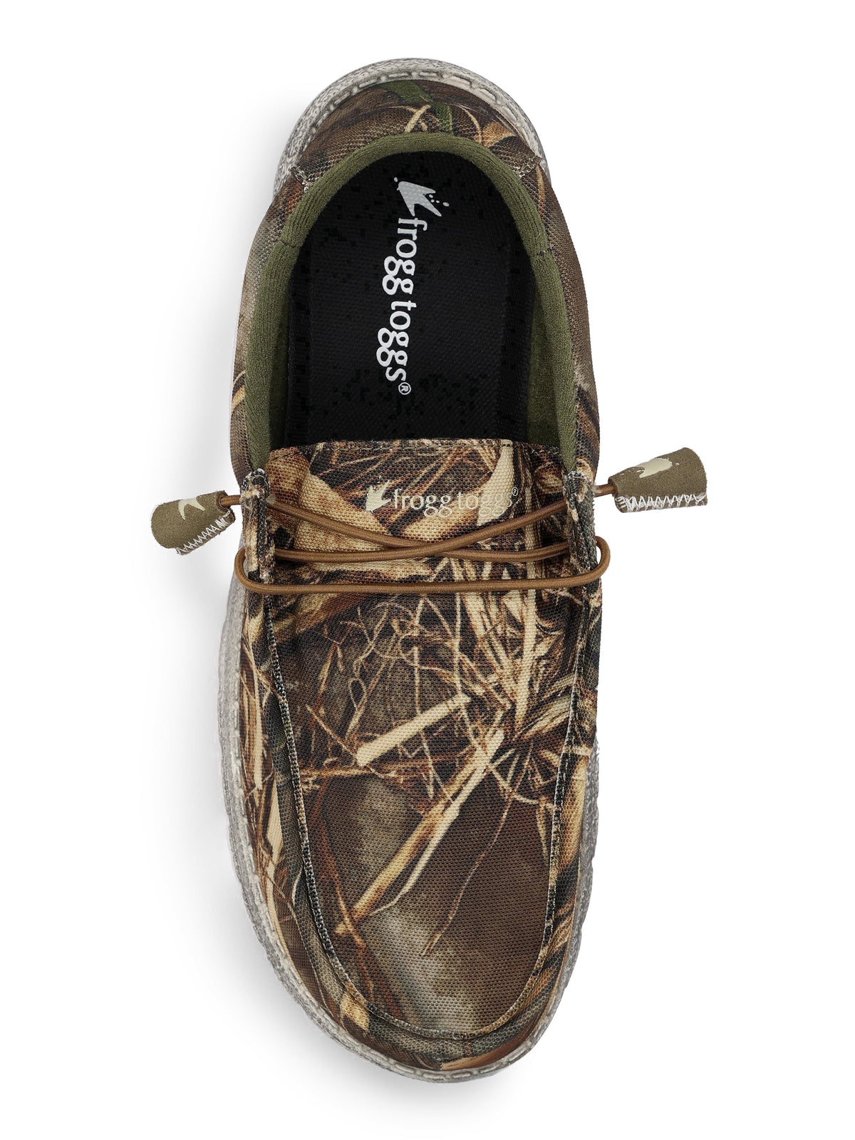 Frogg Toggs Men's Java 2.0 Non-Waterproof Boat Shoes for Men, Elastic Lace Slip-On Shoes, Gray, Size 9