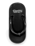 Frogg Toggs Floteez Slippers for Women, Flip Flops Sandals with Buoyancy Foam Footbed, Black, Size 7