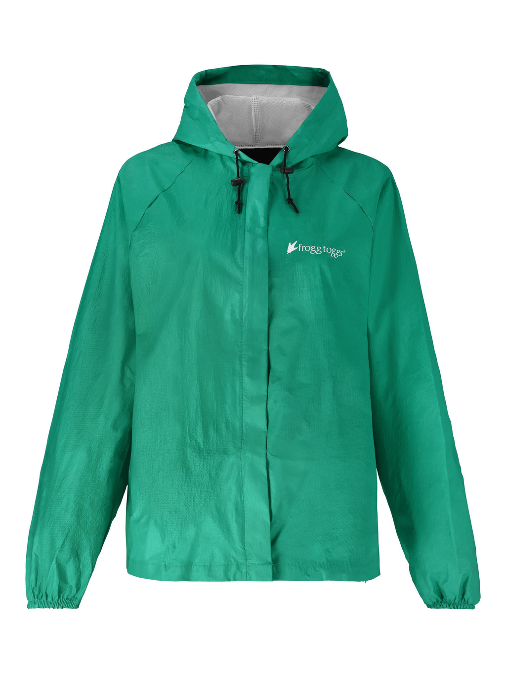 Frogg Toggs Ultra-Lite 2 Waterproof Jacket with Adjustable Hood, Hooded Rain Gear for Women, Seafoam, Large