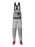 Frogg Toggs Youth Hellbender PRO Stockingfoot Chest Waders with Double-Taped Neoprene Booties, Gray, Youth Large
