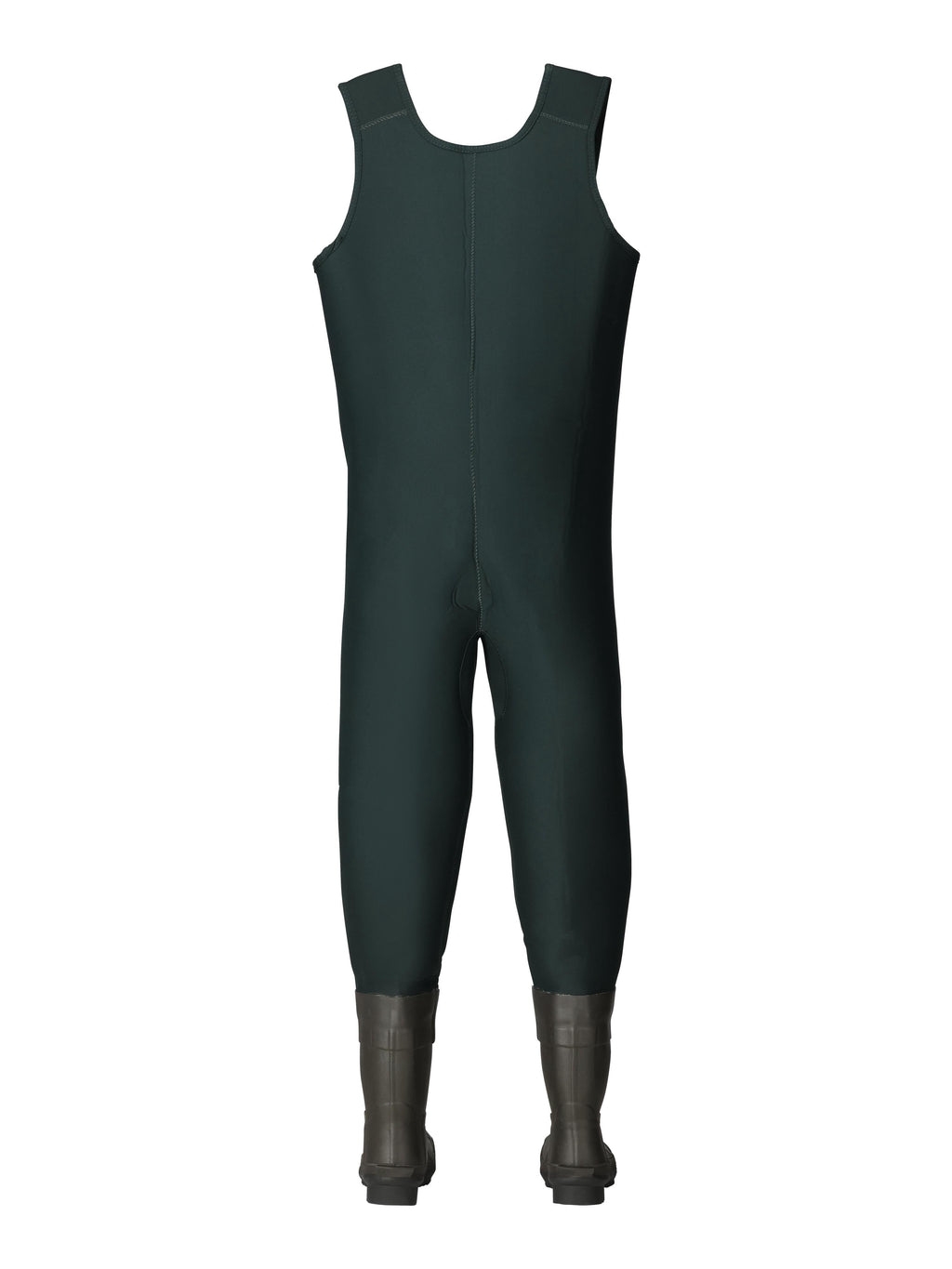 Frogg Toggs Youth Amphib 3.5mm Neoprene Chest Waders with Thinsulate Rubber Boots, Forest Green, Size 4