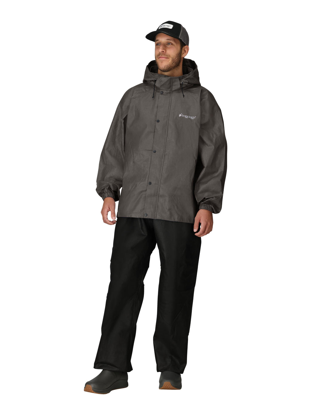 Frogg Toggs Classic All-Sport Rain Suit, Stone and Black (Men's)