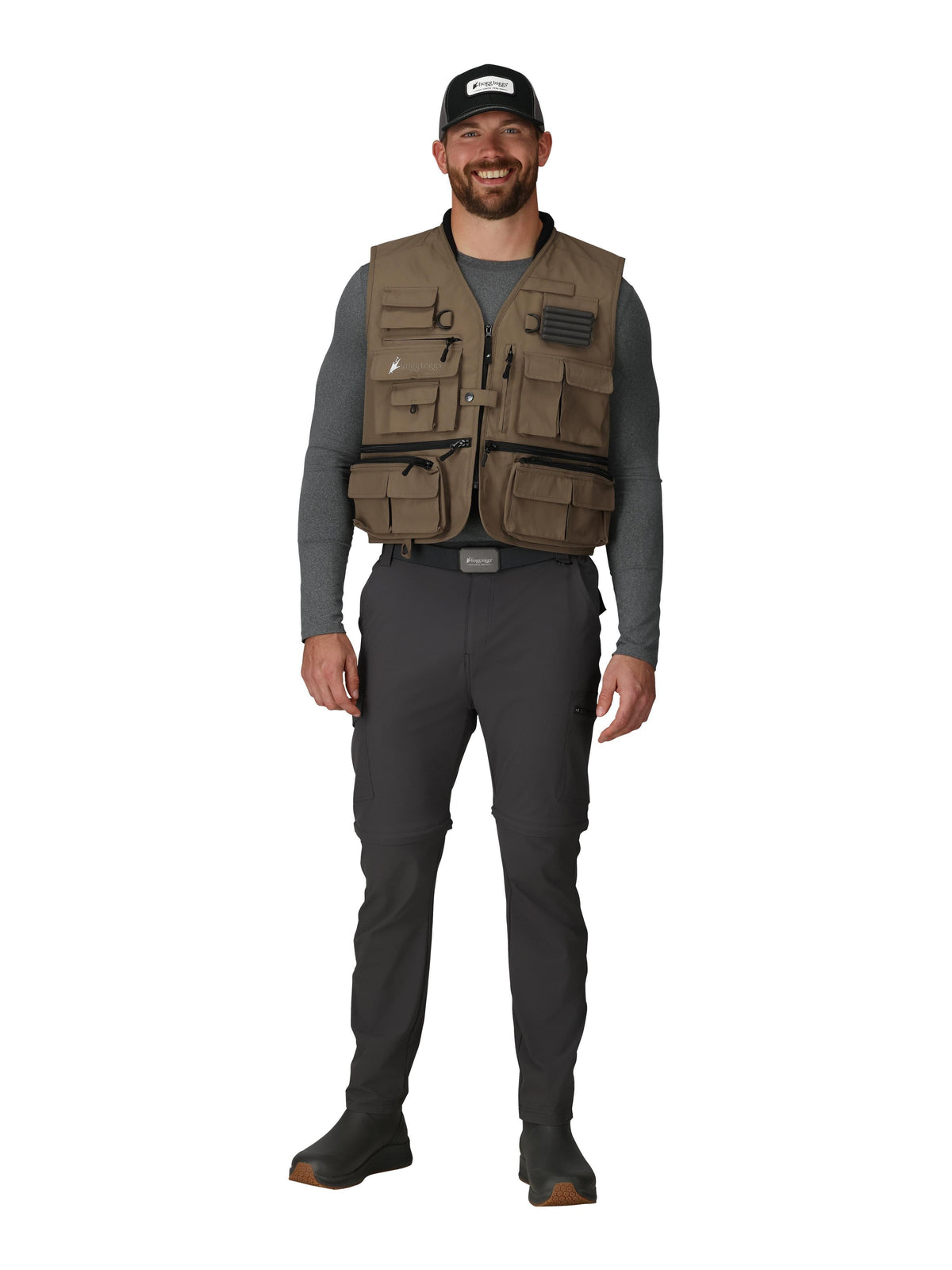 Frogg Toggs Hellbender Toadskin Fishing Vest for Men, Fly Fishing Gear, 2X