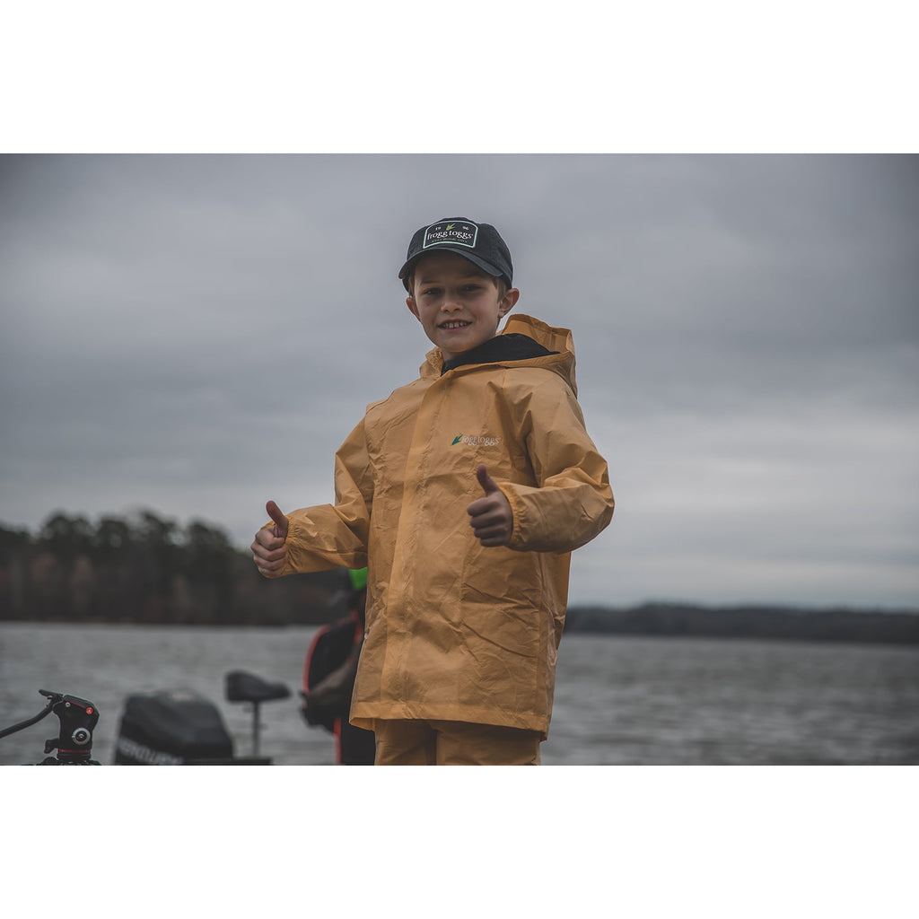 Frogg Toggs Ultra-Lite2 Rain Suit for Young Boys and Girls, Lightweight Waterproof Pants and Jacket, Carbon Black, Small/Medium