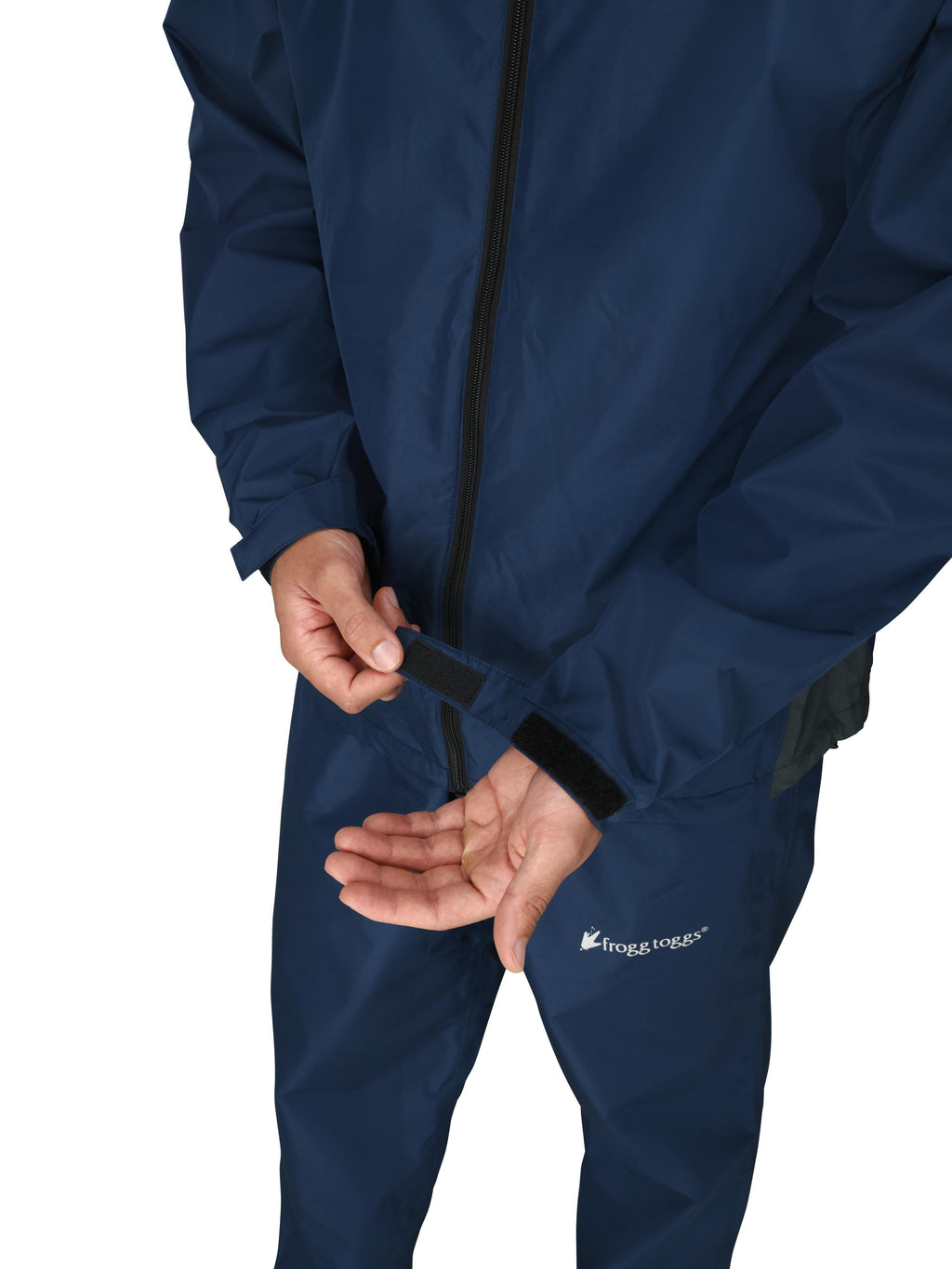 Frogg Toggs Vapor Rain Suit for Men with Rain Jacket and Pants, Blue and Gray, Size MD/LG