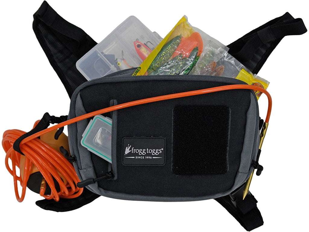 Frogg Toggs Catchall Chest Tackle Pack Fishing Bag with EVA Cooling System, Solid Elements