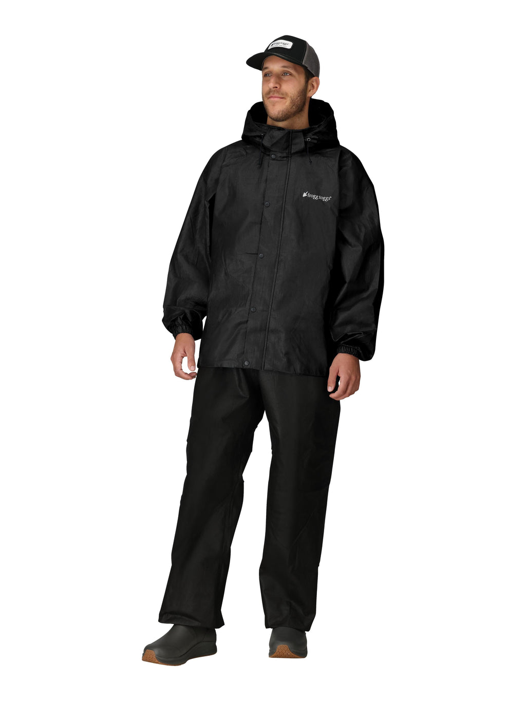 Frogg Toggs Classic All-Sport Rain Suit, Stone and Black (Men's)