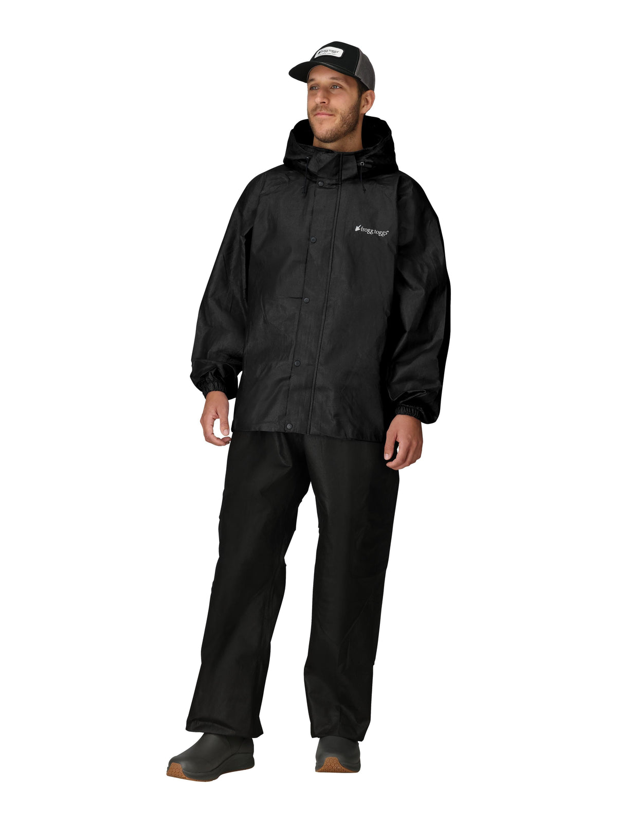 Frogg Toggs Classic All-Sport Rain Suit, Stone and Black (Men's)